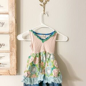 Matilda Jane Pink and Green Floral Dress